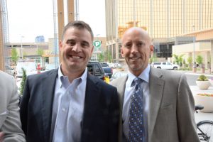 Scott Crosbie of Crosbie Real Estate, leasing agent for CitySet and Larry Harte
