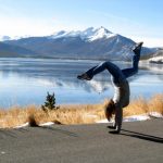 Handstand at Lake Dillon, CO